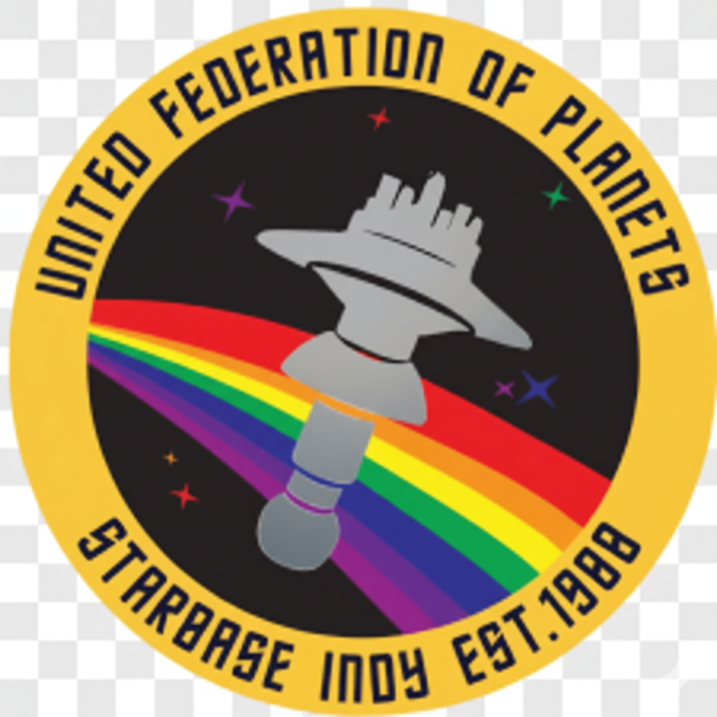 Starbase Indy Star Trek convention logo, annual Thanksgiving weekend fan event